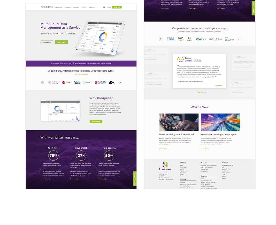 KOMPRISE WEBSITE REFRESH