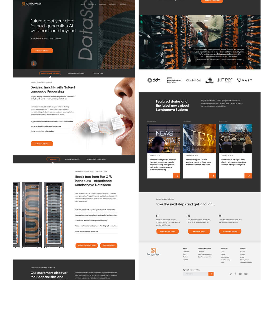 SAMBANOVA WEBSITE REDESIGN